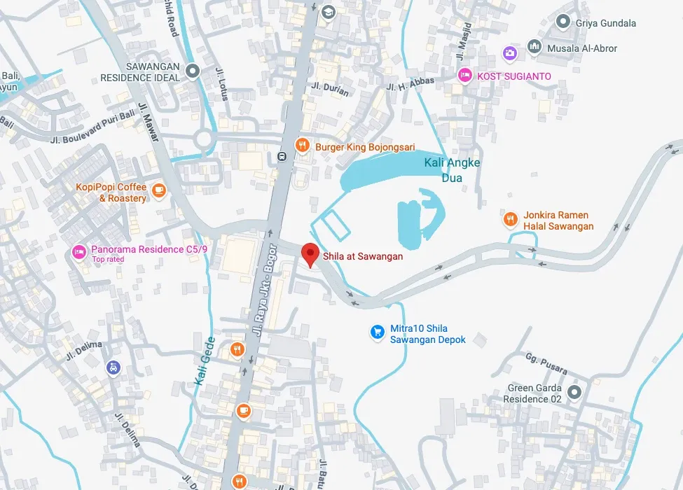 Peta lokasi Shila at Sawangan Depok